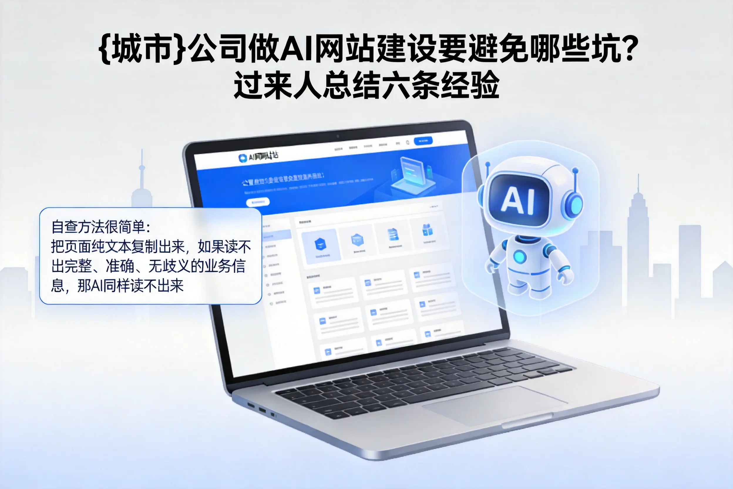 天水公司做AI网站建设要避免哪些坑？过来人总结六条经验