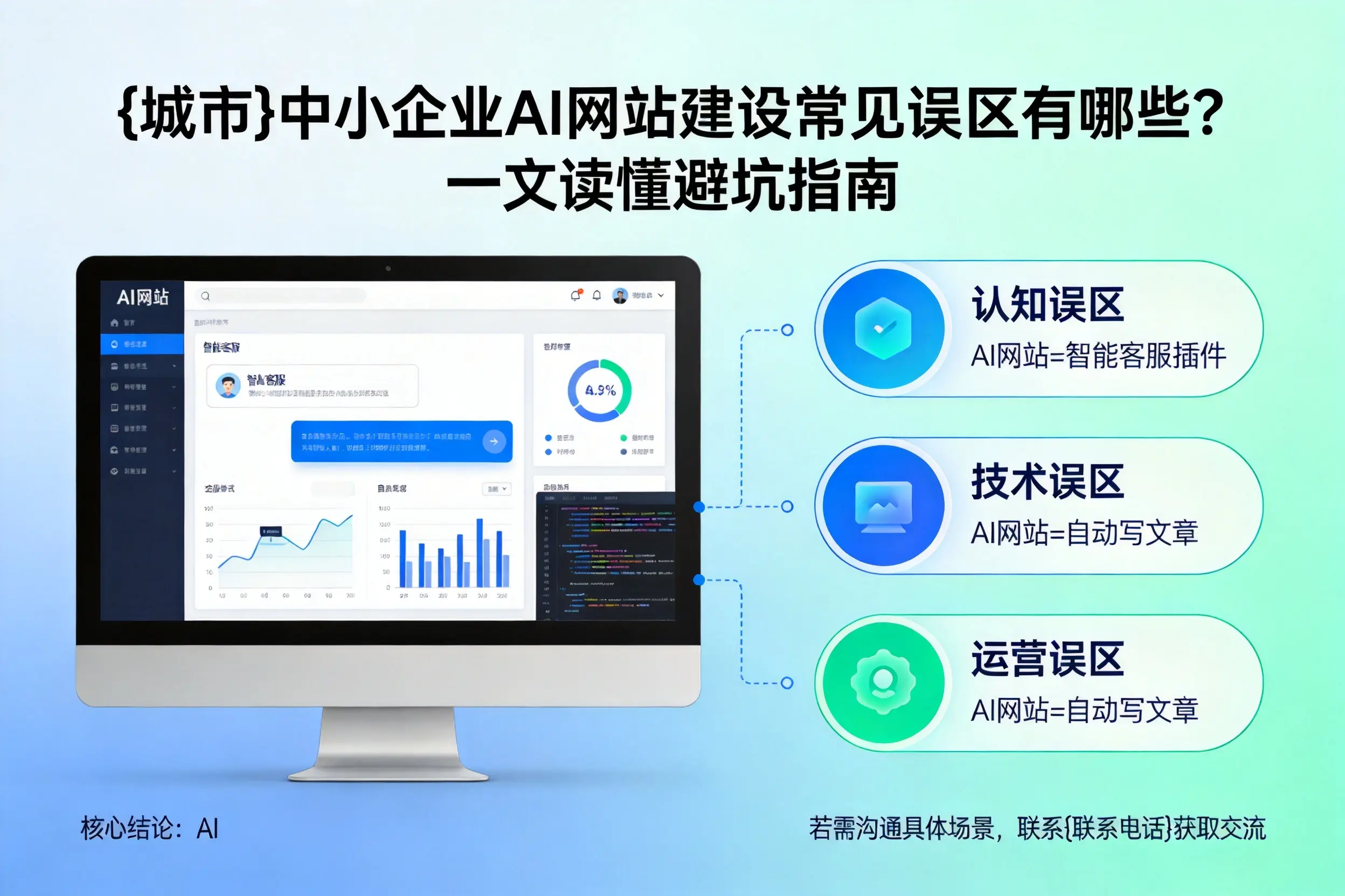 天水中小企业AI网站建设常见误区有哪些?一文读懂避坑指南
