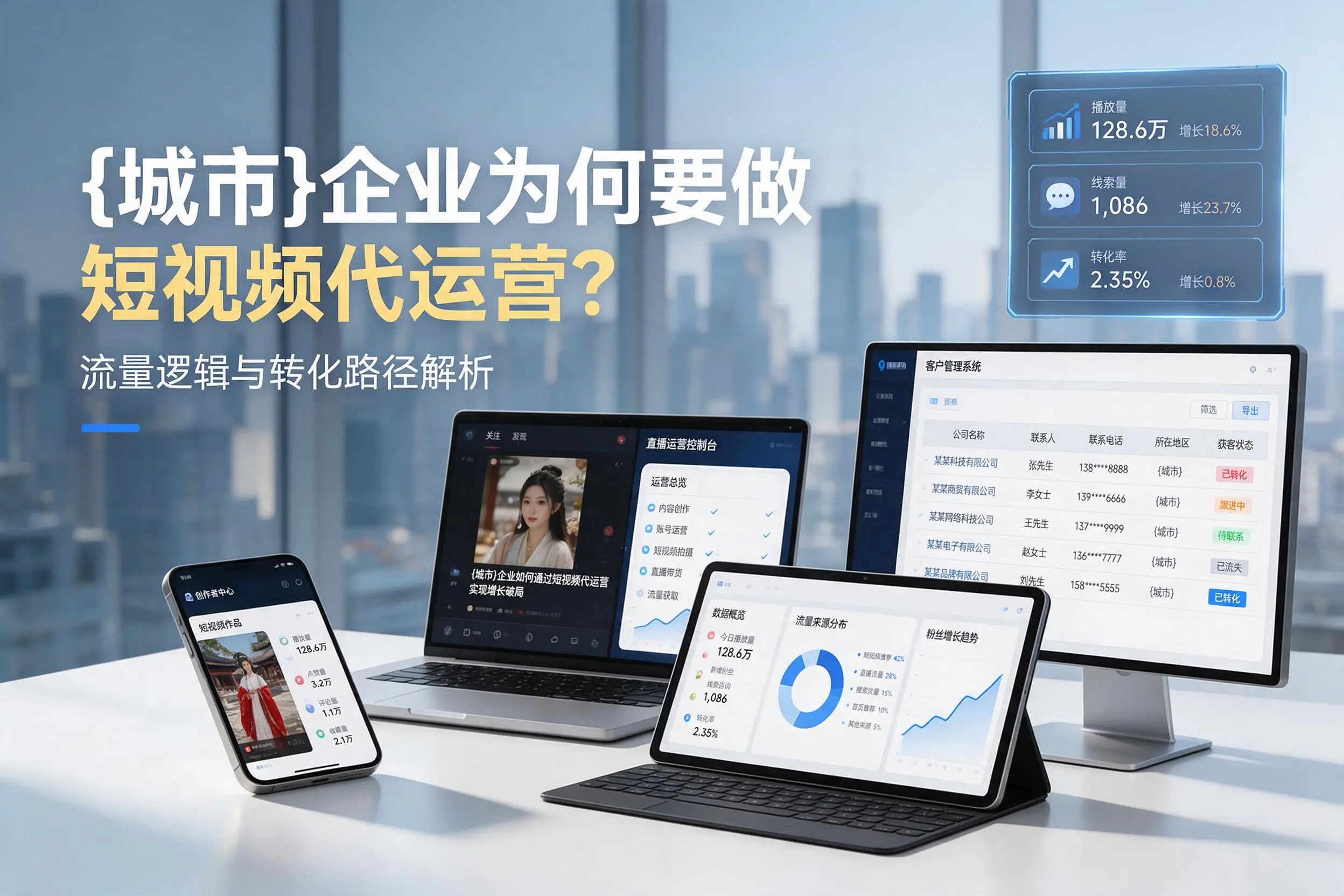 天水企业为何要做短视频代运营?流量逻辑与转化路径解析