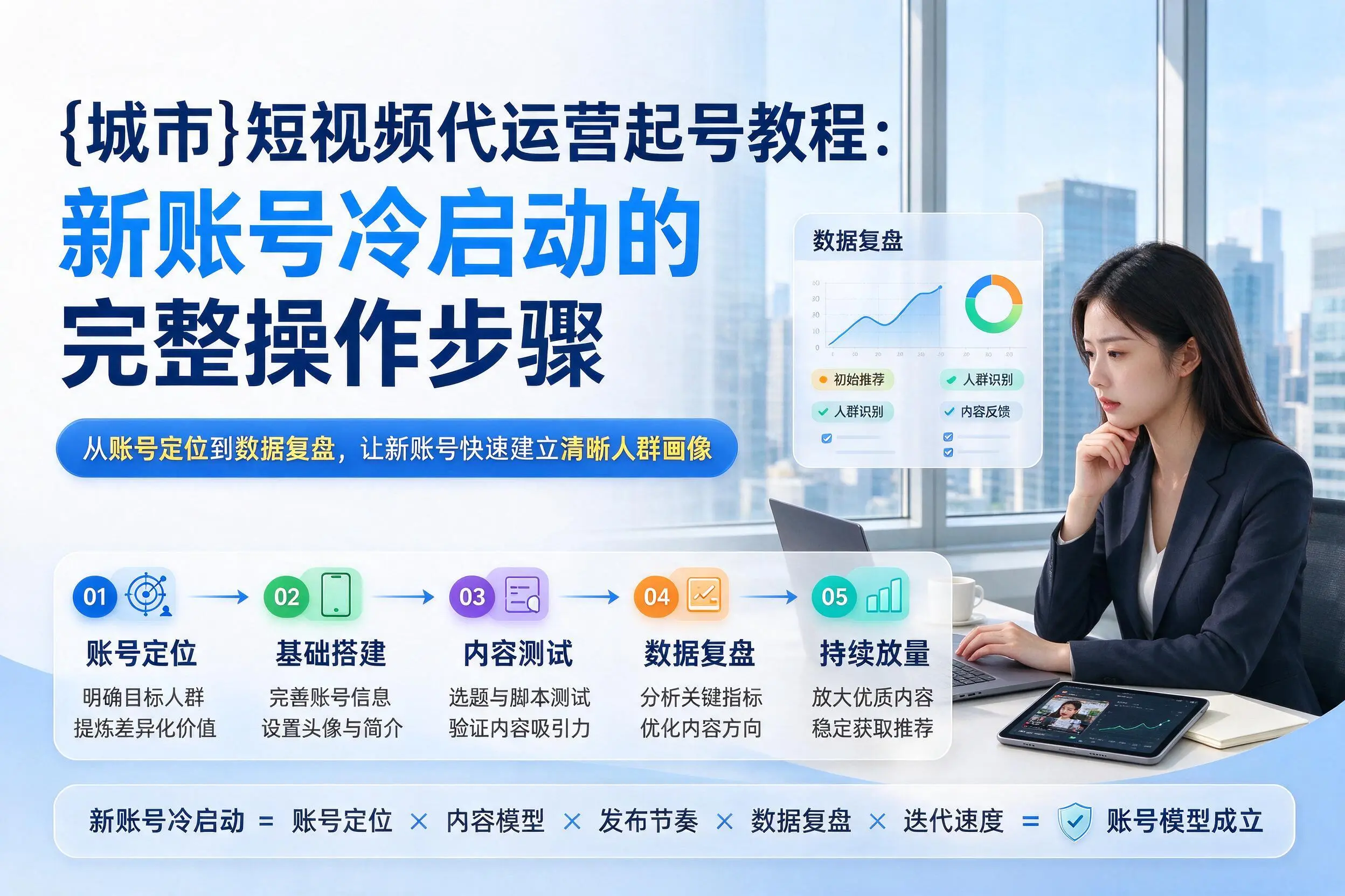 天水短视频代运营起号教程：新账号冷启动的完整操作步骤