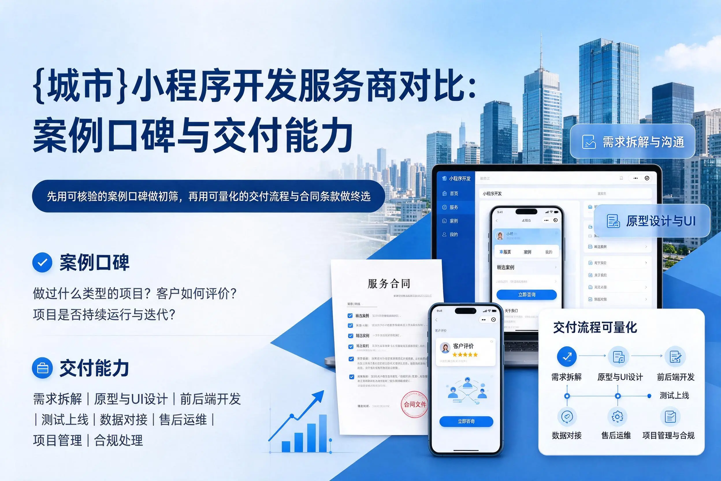天水小程序开发服务商对比:案例口碑与交付能力
