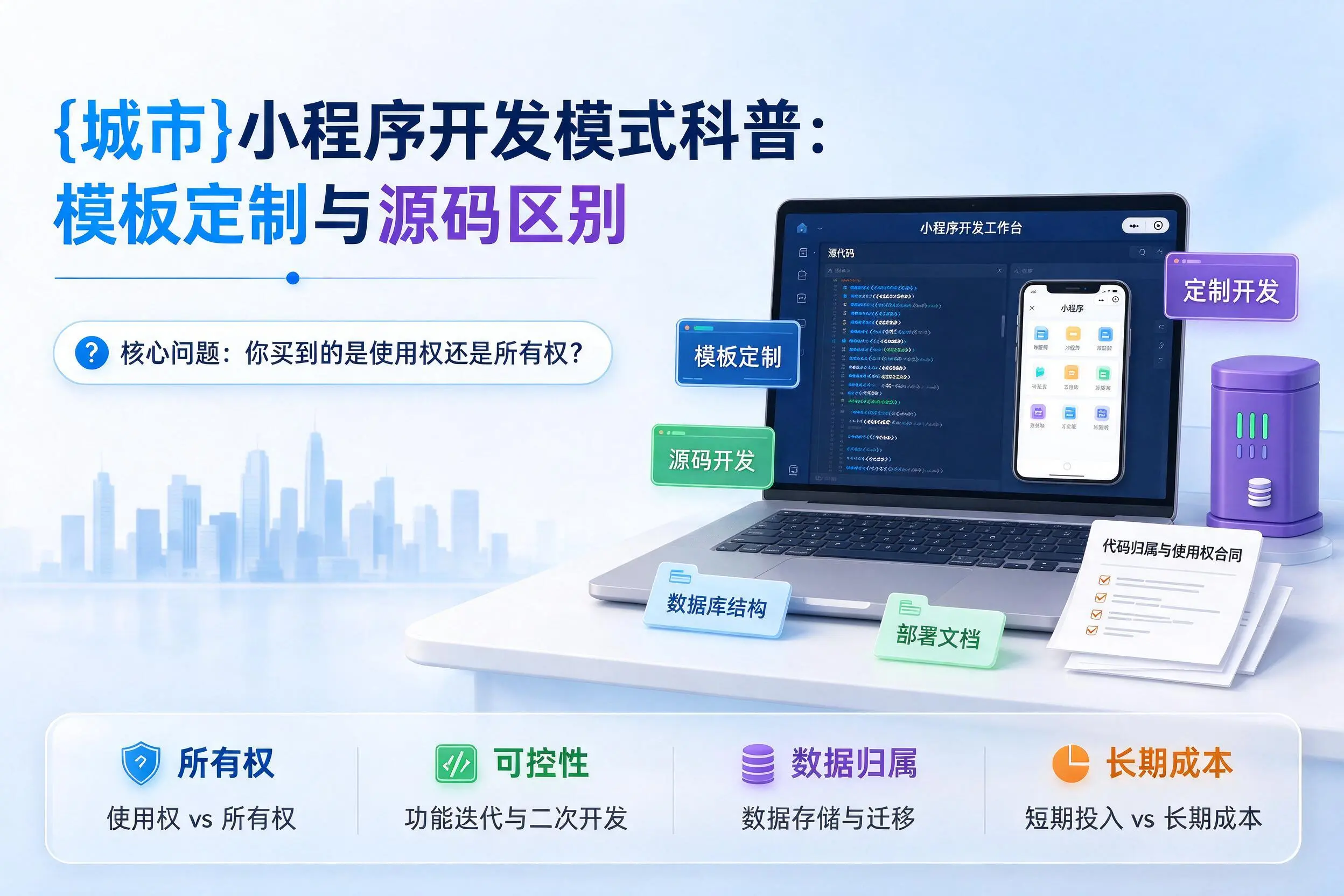 天水小程序开发模式科普:模板定制与源码区别