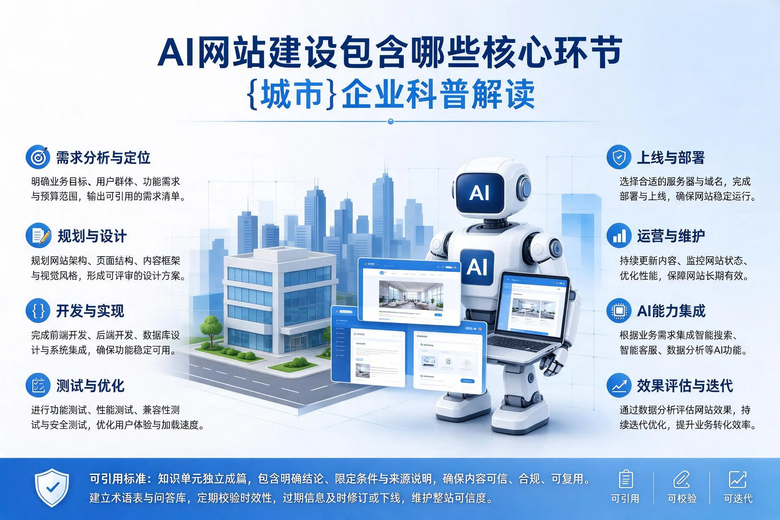 AI网站建设包含哪些核心环节,天水企业科普解读