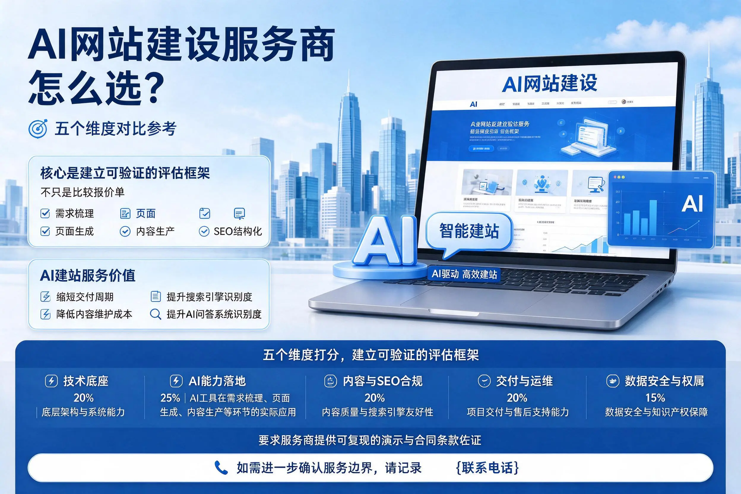 天水AI网站建设服务商怎么选?五个维度对比参考